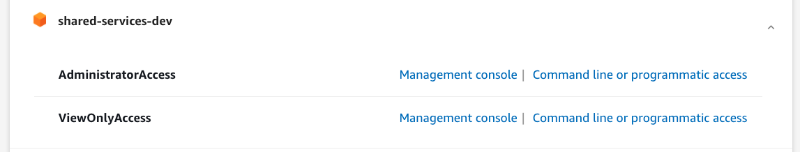 SSO Authorisation choice